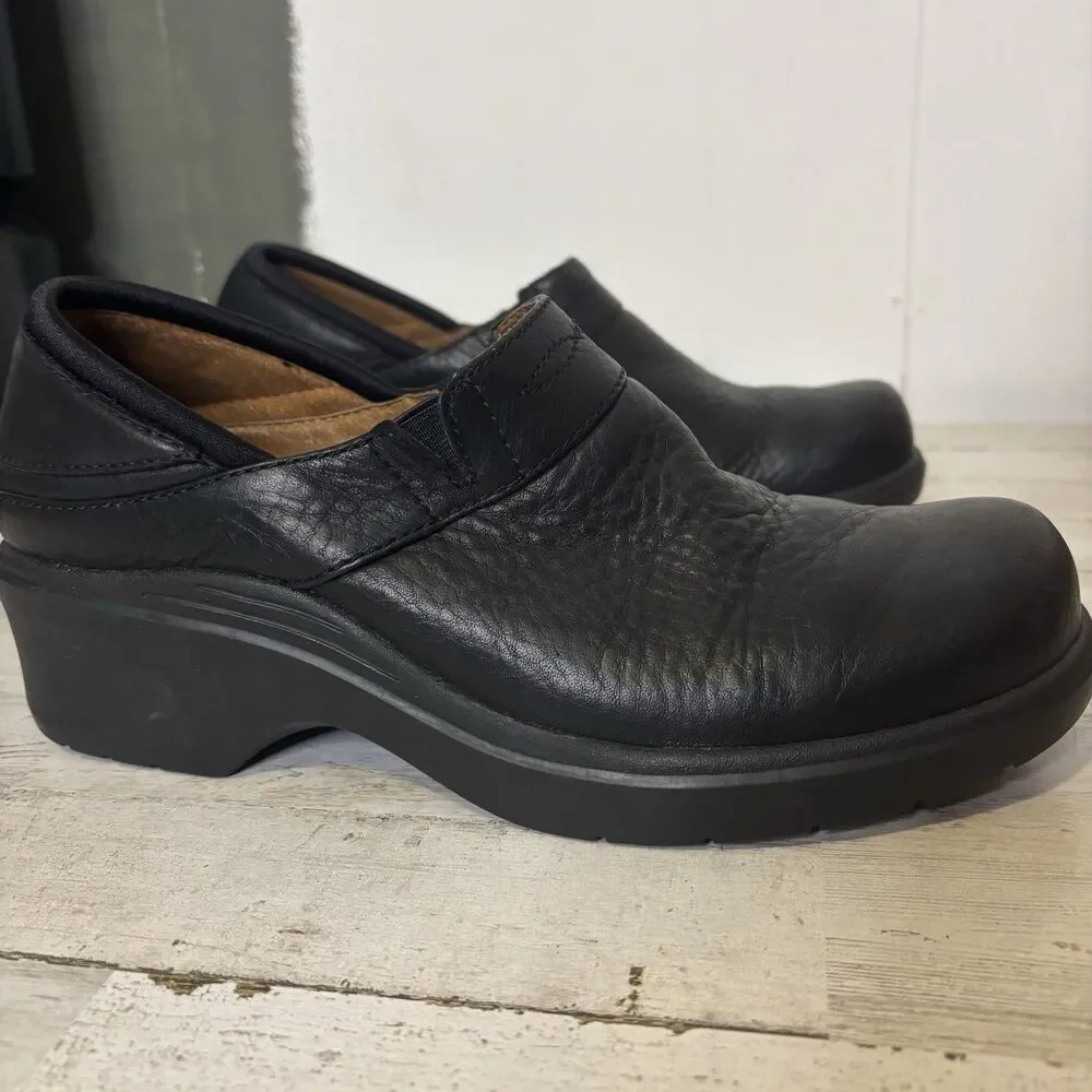 ARIAT Santa Cruz Western Leather Black Clog Comfort Shoes Women's Size 8.5 B - Picture 11 of 13